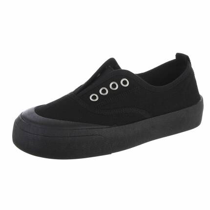 Damen Low-Sneakers - allblack Gr. 36