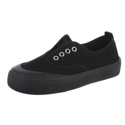 Damen Low-Sneakers - allblack Gr. 39