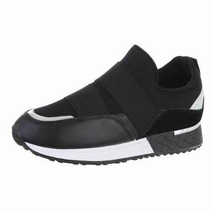 Damen Low-Sneakers - blacksilver