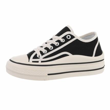 Damen Low-Sneakers - black Gr. 36