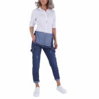 Damen Latzjeans von Gallop - blue