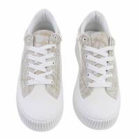 Damen Low-Sneakers - beige