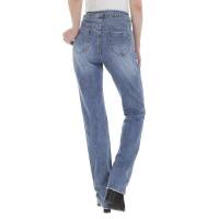 Damen High Waist Jeans von Laulia - blue