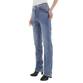 Damen High Waist Jeans von Laulia - blue