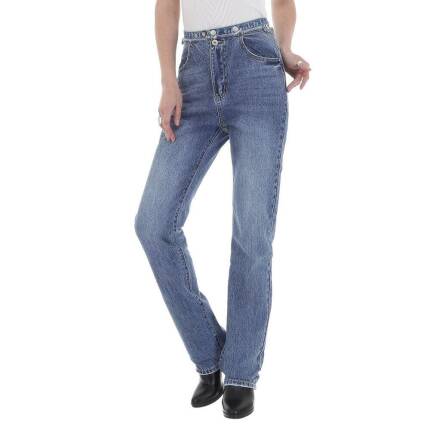 Damen High Waist Jeans von Laulia Gr. M/38 - blue