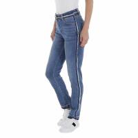 Damen High Waist Jeans von Laulia - blue