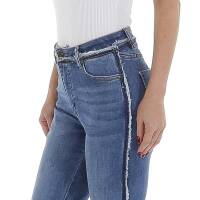 Damen High Waist Jeans von Laulia - blue