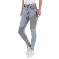 Damen High Waist Jeans von Denim Life - L.blue