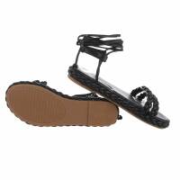 Damen Flache Sandalen - black