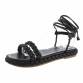 Damen Flache Sandalen - black