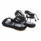 Damen Flache Sandalen - black