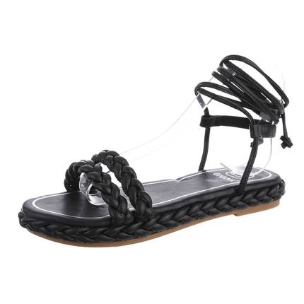 Damen Flache Sandalen - black Gr. 37