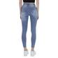 Damen High Waist Jeans von Laulia - blue