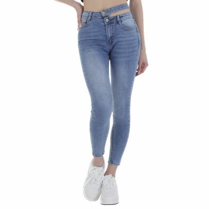 Damen High Waist Jeans von Laulia Gr. M/38 - blue