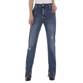 Damen High Waist Jeans von Laulia - blue