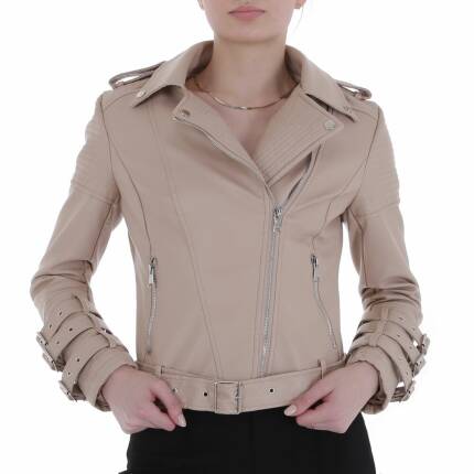 Damen Bikerjacke von Noemi Kent Gr. L/40 - beige