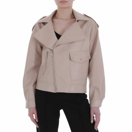 Damen Bikerjacke von Emma & Ashley Gr. M/38 - beige