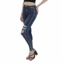 Damen High Waist Jeans von Laulia - blue