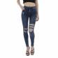 Damen High Waist Jeans von Laulia Gr. L/40 - blue