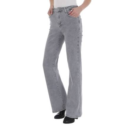 Damen Bootcut Jeans von Laulia Gr. M/38 - grey