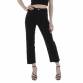 Damen High Waist Jeans von Laulia Gr. L/40 - black