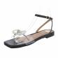 Damen Flache Sandalen - black Gr. 38