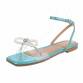 Damen Flache Sandalen - blue Gr. 36