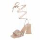 Damen Sandaletten - beige Gr. 38