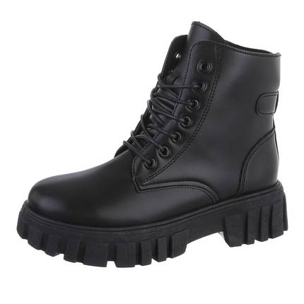 Damen Schnrstiefeletten - black Gr. 38