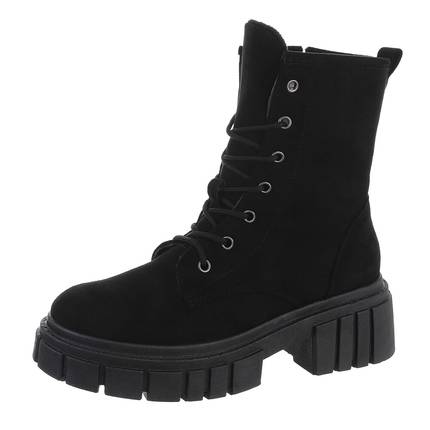 Damen Schnrstiefeletten - black Gr. 38