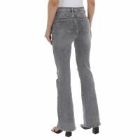 Damen Bootcut Jeans von Laulia - grey