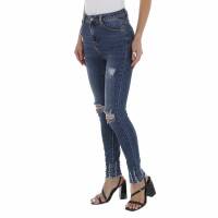 Damen High Waist Jeans von Laulia - blue