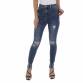 Damen High Waist Jeans von Laulia Gr. S/36 - blue