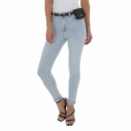 Damen High Waist Jeans von Laulia Gr. M/38 - L.blue