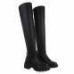 Damen Overknee-Stiefel - blackpu