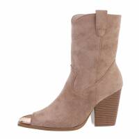 Damen Western- & Bikerboots - nudesuede