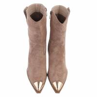 Damen Western- & Bikerboots - nudesuede