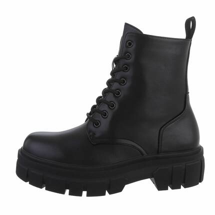 Damen Schnrstiefeletten - black Gr. 36