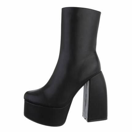 Damen High-Heel Stiefeletten - black