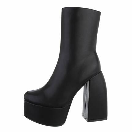 Damen High-Heel Stiefeletten - black Gr. 39