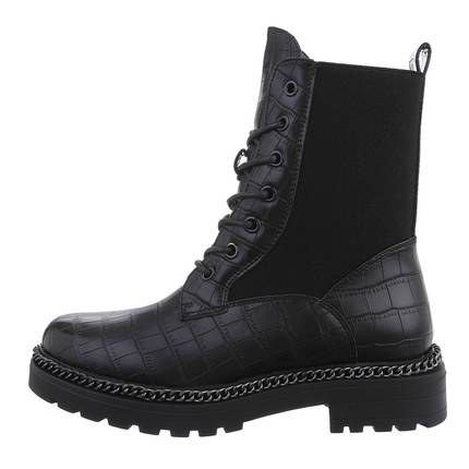 Damen Schnrstiefeletten - black Gr. 37