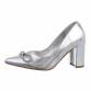 Damen High-Heel Pumps - silver Gr. 40