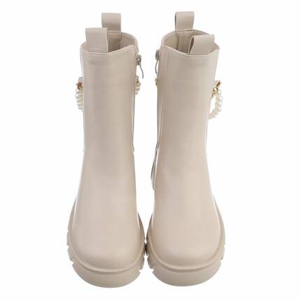 Damen Chelsea Boots - beige