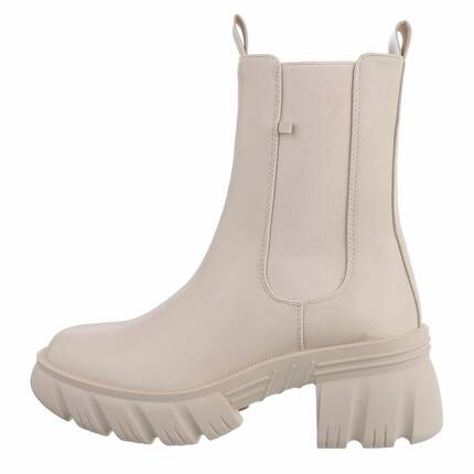 Damen Chelsea Boots - beige Gr. 41