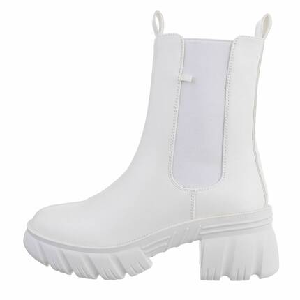 Damen Chelsea Boots - white Gr. 37