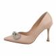 Damen High-Heel Pumps - beige Gr. 36