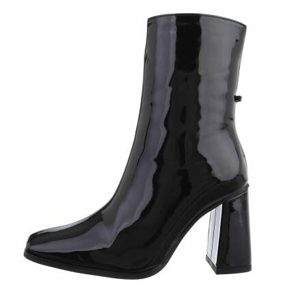 Damen High-Heel Stiefeletten - black