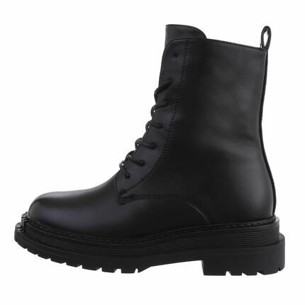 Damen Schnrstiefeletten - black Gr. 37