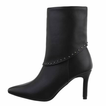 Damen High-Heel Stiefeletten - black Gr. 40