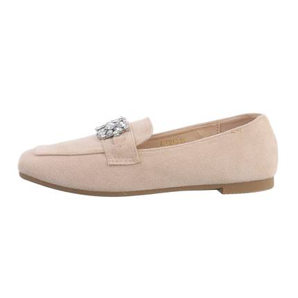 Damen Slipper - beige Gr. 39